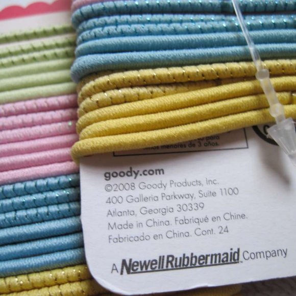 24 Goody 2008 Old Formula Elastic Tinsel Woven Thin Wide Ponytailer Hair Bands - Picture 5 of 13
